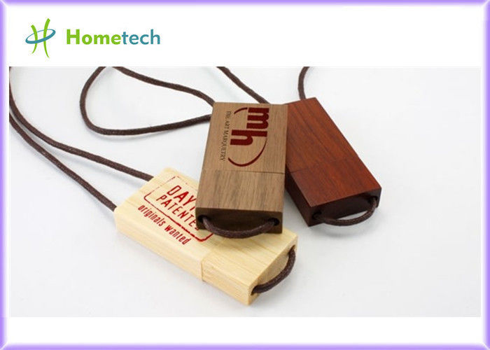 Movimentação de madeira verde do flash de Hotsale USB da promoção com seu próprio logotipo