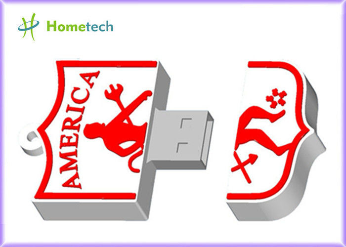 Inteiro - movimentação do flash de USB da movimentação/personagem de banda desenhada do flash da memória dos desenhos animados do logotipo da venda AMERIC