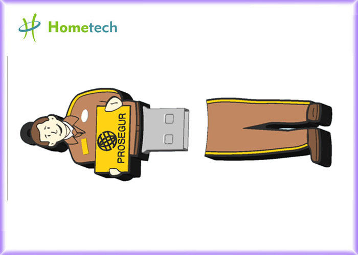 1GB - 64GB refrigeram varas impressas das movimentações do flash de USB do personagem de banda desenhada para o escritório