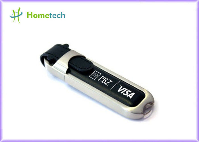 Disco instantâneo de couro USB 2,0 de USB do retângulo personalizado para o estudante