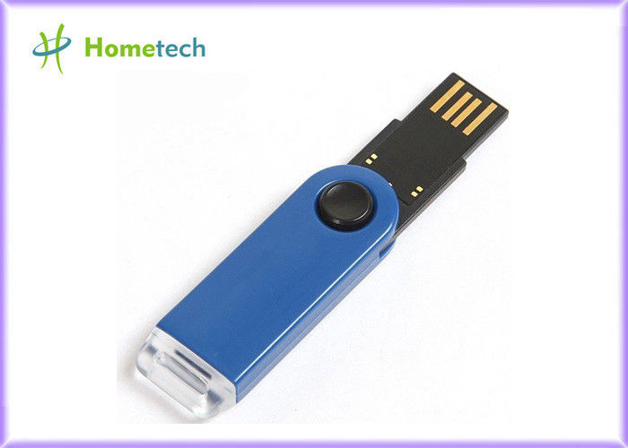 A torção plástica azul USB cola para presentes, movimentação plástica do flash 32gb