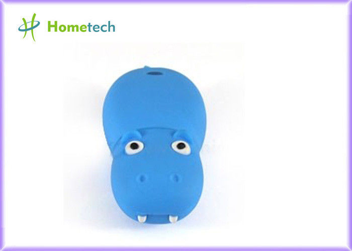 a movimentação azul animal 1GB do flash de USB dos desenhos animados 3D para o estudante, personaliza
