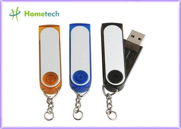 Varas plásticas transparentes de USB da torção personalizadas com keychain