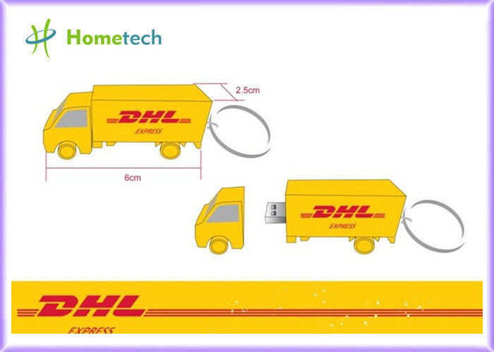 O caminhão de DHL dos desenhos animados personalizou a movimentação do flash de USB com memória de alta velocidade 4GB/8GB de USB