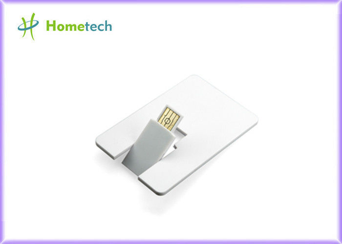 o material plástico de dispositivo de armazenamento de USB do cartão de crédito 8GB/16GB personalizou o logotipo