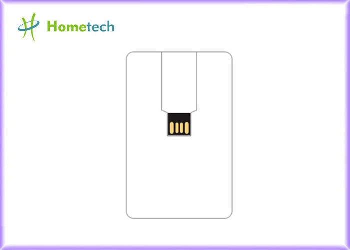 o material plástico de dispositivo de armazenamento de USB do cartão de crédito 8GB/16GB personalizou o logotipo