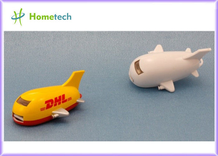 Da movimentação plástica do flash de USB da vara de USB 2,0 avião branco para crianças