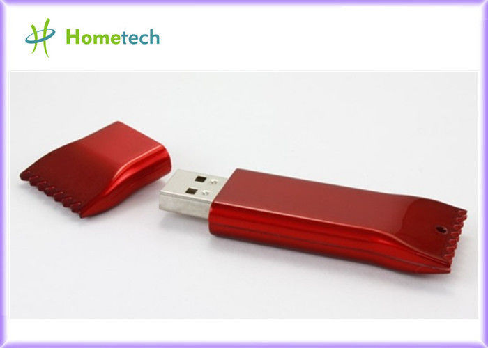 O ABS plástico vermelho da movimentação 512MB 1GB do flash de USB para o presente, usb fresco cola