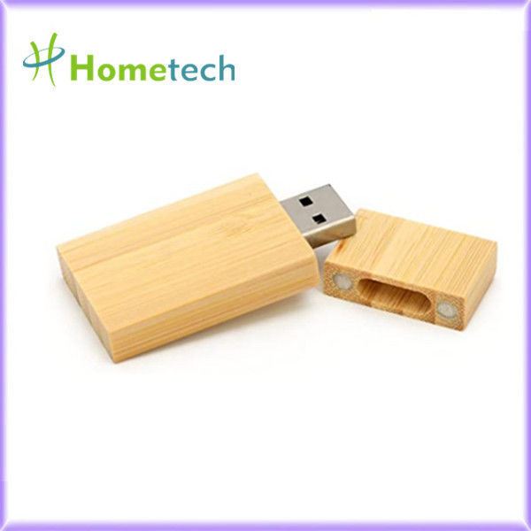 Vara instantânea de madeira de bambu da memória da movimentação de USB 2,0 32GB 64GB para o disco de Pen Drives Photography U dos presentes de casamento