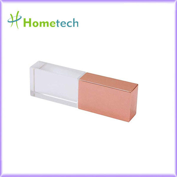 Movimentação de cristal transparente do flash de USB 2,0 32GB USB