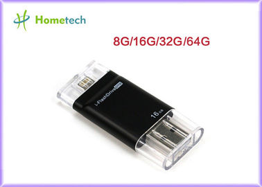 movimentação preta conveniente do flash de USB do telefone celular de 8GB 16GB 32GB 64GB, vara da memória do usb do armazenamento externo branco de OTG micro