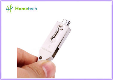 Usb relativo à promoção 2,0 Pendrive do telefone móvel de Otg Thumbdrive 2GB da pena do toque com Keychain