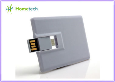 Movimentação 16GB 32GB do flash de USB do cartão de crédito plástico branco OTG/telefone móvel para o telefone esperto