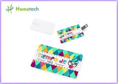 dispositivo de armazenamento feito sob encomenda do Usb do cartão de crédito de 1GB 2GB com logotipo da impressão