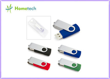 Movimentação plástica do flash do usb do mini giro colorido do tornado com impressão feita sob encomenda do logotipo