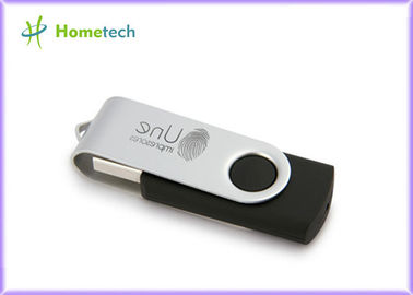 O flash feito sob encomenda preto do Usb do giro 1gb conduz o volume com laser ou logotipo da impressão