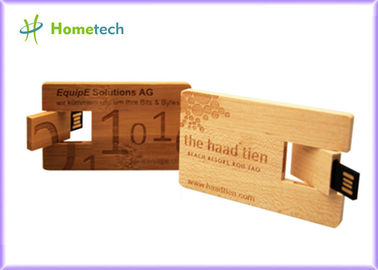 Movimentação de madeira 4GB 8GB do flash do usb do logotipo feito sob encomenda da gravura, vara Pendrive da memória