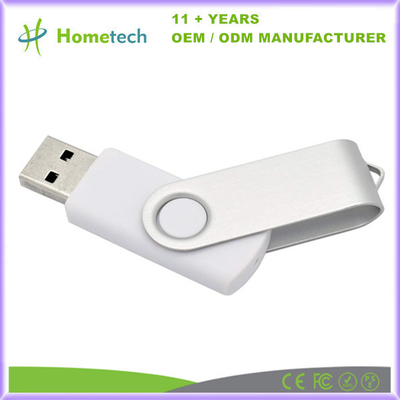 2.0/3.0 USB Flash Drive Pen Drive Memória Stick Pulso Stick Pen 16GB 32GB 64GB Branco