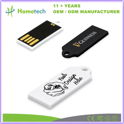 Logotipo personalizado Mini USB de plástico 2GB 4GB 8GB 16GB 32GB 64GB 128GB USB