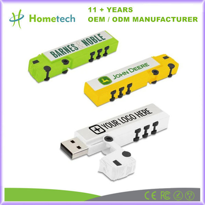 Caminhão de plástico em forma de memória USB Flash 16GB 32GB 64GB USB pendrive com logotipo de impressão