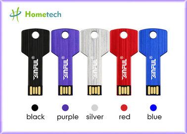 Vara da memória do Usb da chave da liga de alumínio, chave impermeável de prata da memória pendrive