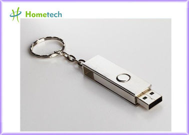 o polegar do metal 16GB/8GB conduz, movimentação da pena da vara da memória pendrive com porta-chaves