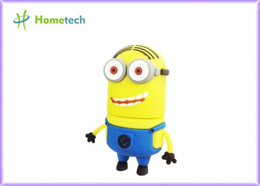 a movimentação personalizada 2GB do flash de USB/o flash bonito sequazes 4GB USB do amarelo & do azul conduzem