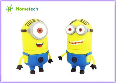 Desenhos animados movimentação/3D do flash de Pendrive USB dos sequazes do PVC 1GB 4GB desprezíveis mim presente de USB do brinquedo