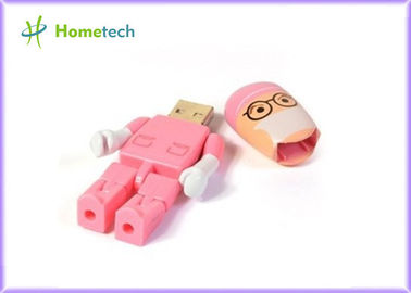 Movimentação instantânea 4GB 8GB do usb 2,0 cor-de-rosa plásticos novos do caráter