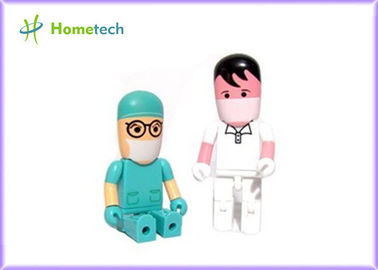 Movimentação plástica dada forma do flash de USB do personagem de banda desenhada da memória Flash de USB movimentações feitas sob encomenda USB