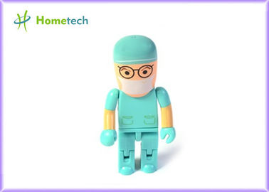 8GB/16GB o personagem de banda desenhada feito-à-medida USB conduz/caráter de USB 2,0 verde