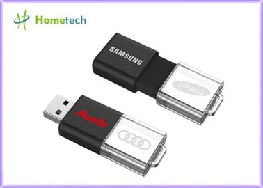 Deslize o acrílico claro de USB, logotipo da gravura do laser do logotipo 3D rapidamente escrevem/velocidades lidos