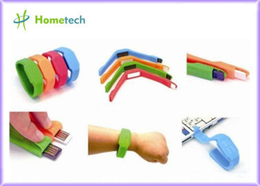 Logotipo multifuncional de USB do relógio do diodo emissor de luz do bracelete do silicone da movimentação do flash de USB do punho do diodo emissor de luz impresso