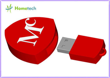 Pena Coração-Dada forma popular de USB dos desenhos animados, movimentação bonito da pena para a capacidade total relativa à promoção de 100%