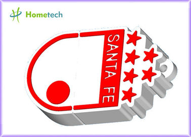 A movimentação por atacado da pena da movimentação 32GGB USB do flash de USB dos desenhos animados, LOGOTIPO de SANTA FÉ personalizou a movimentação do flash de USB