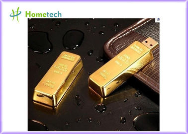 Parte alta USB barra de ouro 2GB de 1,1/2,0 movimentações do polegar do metal 4GB 8GB 16GB 32GB