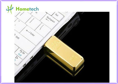 Movimentações relativas à promoção do flash de USB da PENA da movimentação do polegar da barra de ouro do metal do presente