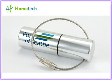Vara relativa à promoção de USB da movimentação do polegar do metal 8GB USB do presente com keyring