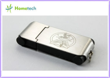 O flash chave de USB da movimentação/metal do polegar do metal da gravura/impressão do logotipo conduz