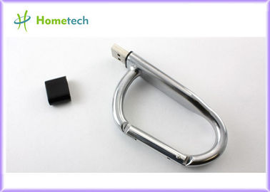 O polegar quente de USB do metal da prata do artigo conduz com capacidade total 4GB