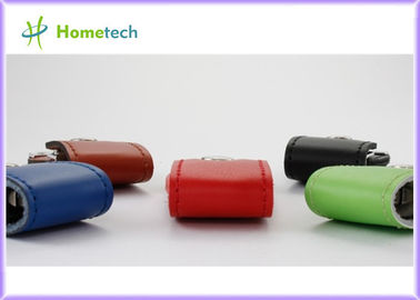 Movimentação de couro relativa à promoção do polegar da memória do disco instantâneo 4GB de USB com CE/ROHS