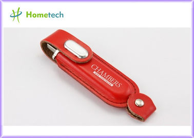 Disco instantâneo de couro de USB, couro de venda quente da movimentação do flash de USB