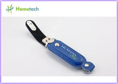 Disco instantâneo 2GB de USB do couro criativo do giro/armazenamento de USB pena do disco