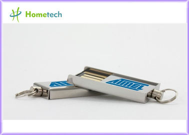 Movimentação pequena de USB do presente memória quadrada fina super da liga de alumínio 8GB da mini USB