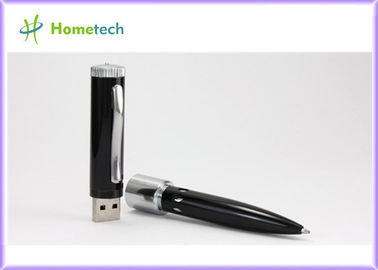 a movimentação do flash da pena de USB do presente do OEM 4GB/pena instantânea de USB conduz, movimentação feita sob encomenda do flash de USB da forma da pena de esferográfica do metal