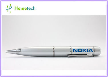 128MB, 2GB, 4GB, pena de prata do flash de 16GB USB conduz USB 2,0 com pena do laser