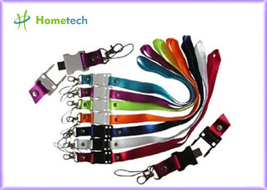 As movimentações do flash de USB da correia/polegar plásticos brancos de USB conduzem 2GB 4GB 8GB