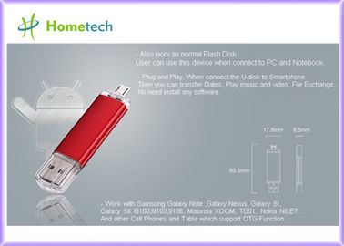movimentação de alta velocidade do flash de USB do telefone móvel de 32GB OTG/disco azul de U