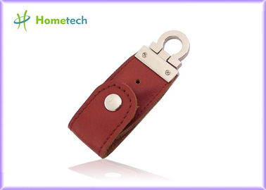 Porta-chaves de couro do disco instantâneo de USB 2,0 USB, vara do polegar de USB da movimentação da pena da memória Flash