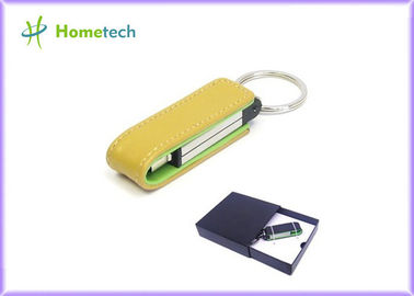 disco instantâneo de couro de 16GB USB 2,0 USB/disco de couro Windows Vista do amarelo U